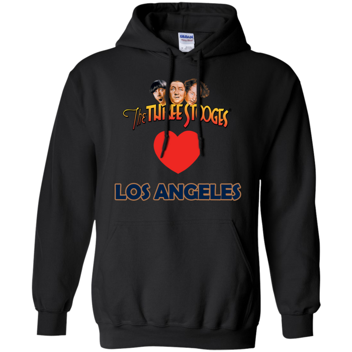 Three Stooges Love Los Angeles Heart Hoodie