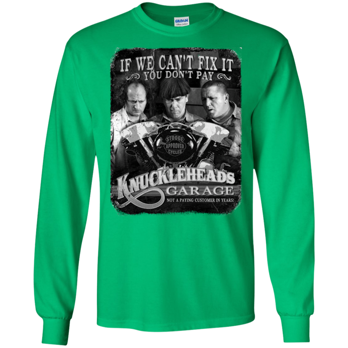 Three Stooges Knuckleheads Garage Long Sleeve T-Shirt