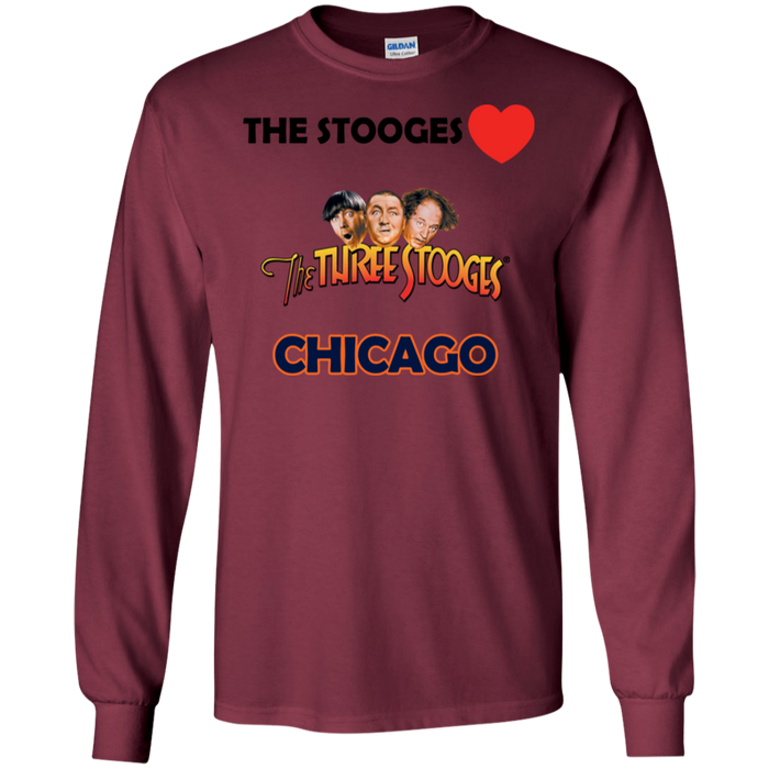 Three Stooges Love Chicago Long Sleeve Shirt