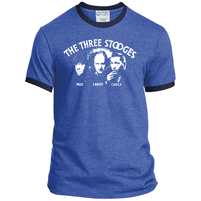 Three Stooges Classic Credits Ringer Tee