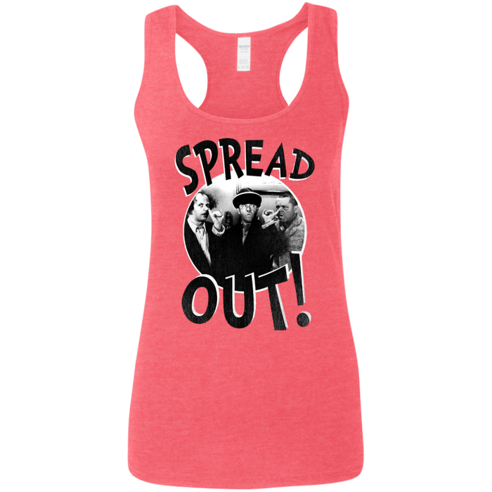 Three Stooges Spread Out Ladies' Softstyle Racerback Tank Top