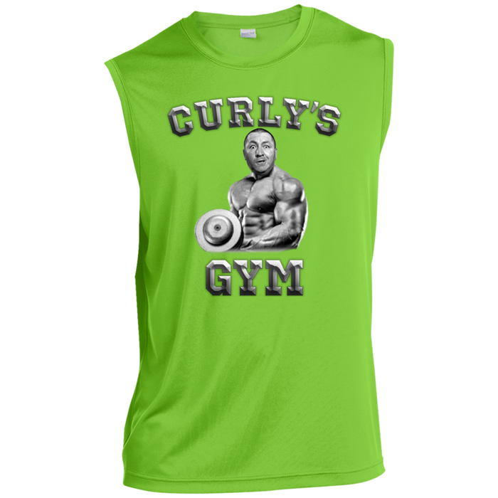 Three Stooges Curly's Gym Sleeveless Performance Tee