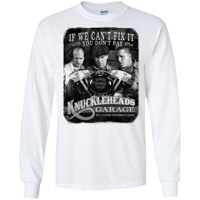 Three Stooges Knuckleheads Garage Long Sleeve T-Shirt