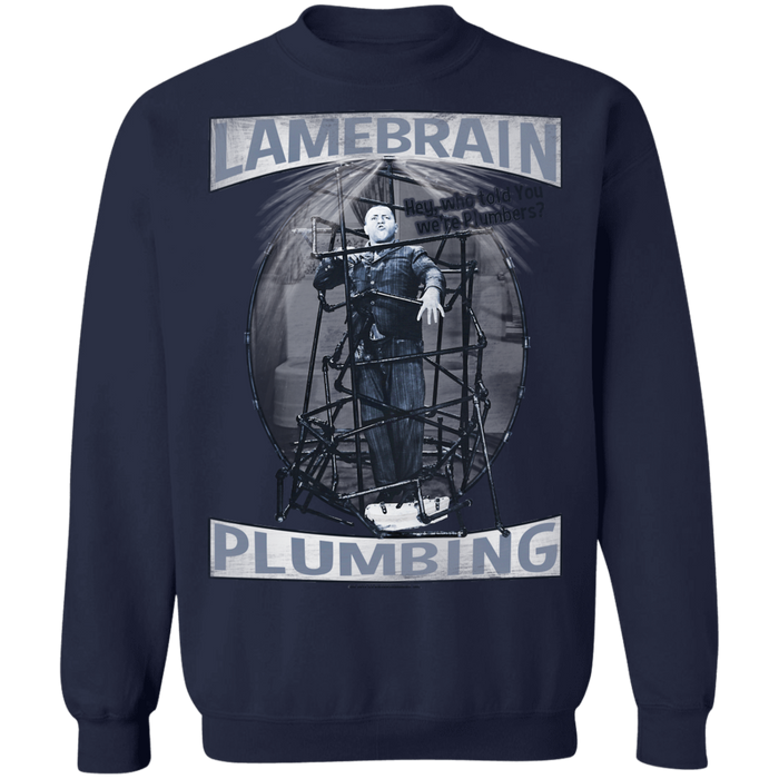 Three Stooges Lamebrain Plumbing Crewneck Pullover Sweatshirt