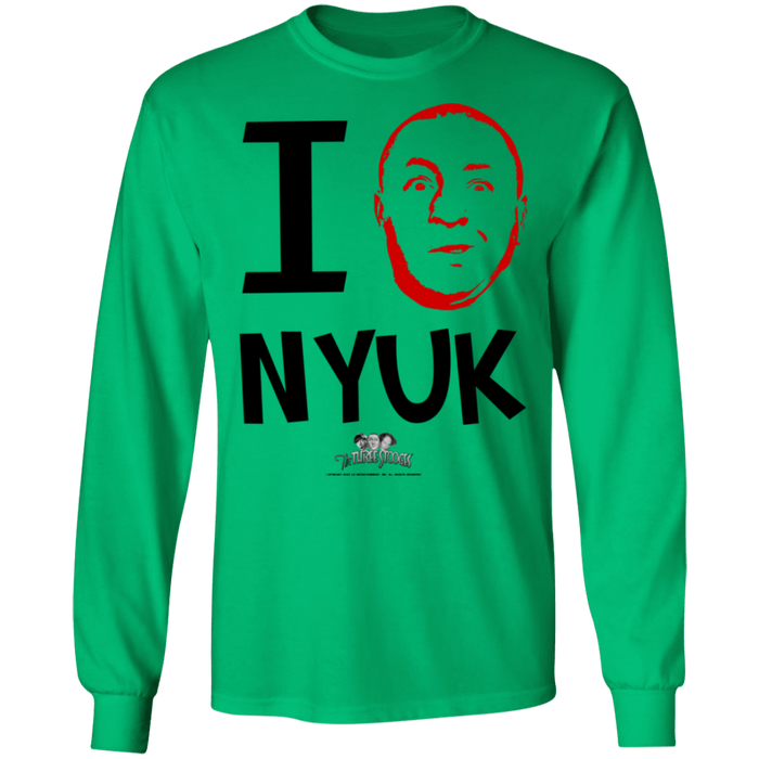 Three Stooges Curly I Love NYUK Long Sleeve T-Shirt