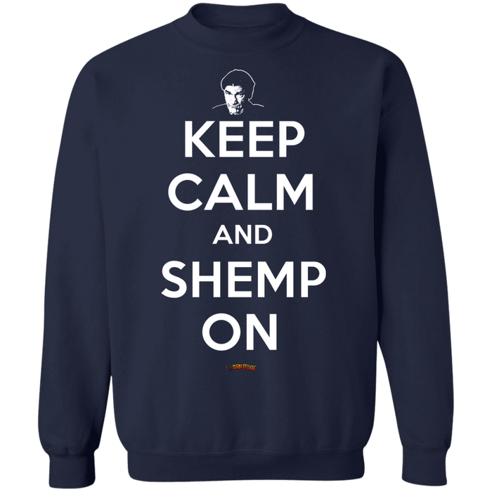 Three Stooges Keep Calm And Shemp On Crewneck Sweatshirt