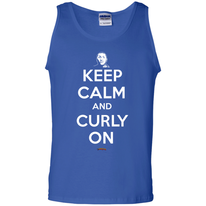 Three Stooges Keep Calm And Curly On Tank Top