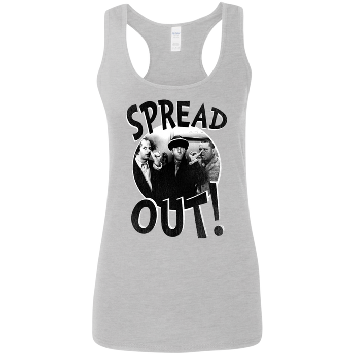 Three Stooges Spread Out Ladies' Softstyle Racerback Tank Top