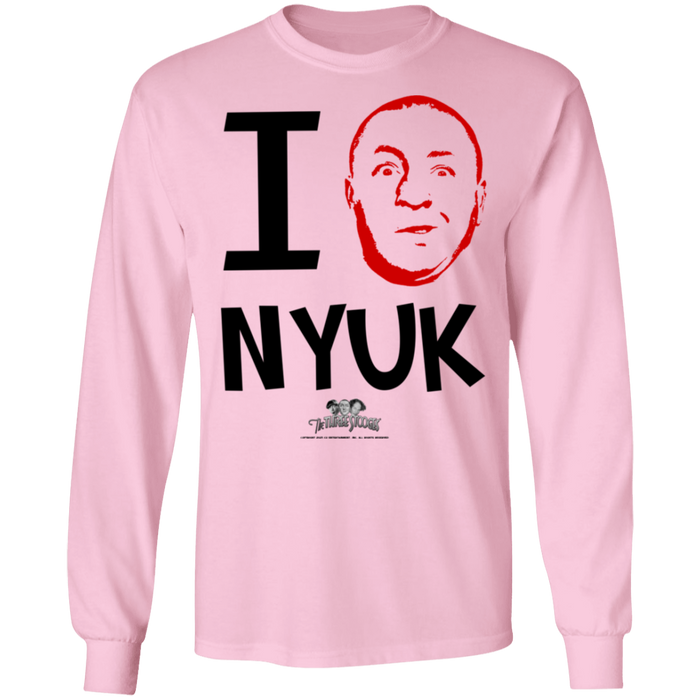 Three Stooges Curly I Love NYUK Long Sleeve T-Shirt