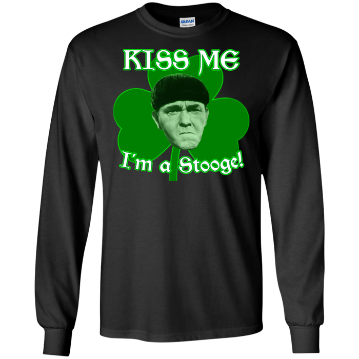 Three Stooges Kiss Me I'm A Stooge Long Sleeve T-Shirt