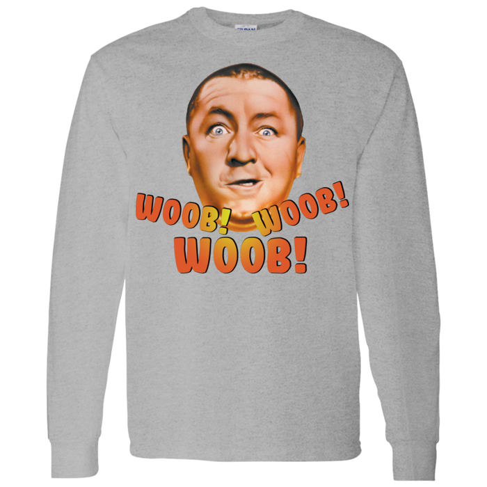 Three Stooges Curly Woob Woob Woob Long Sleeve T-Shirt