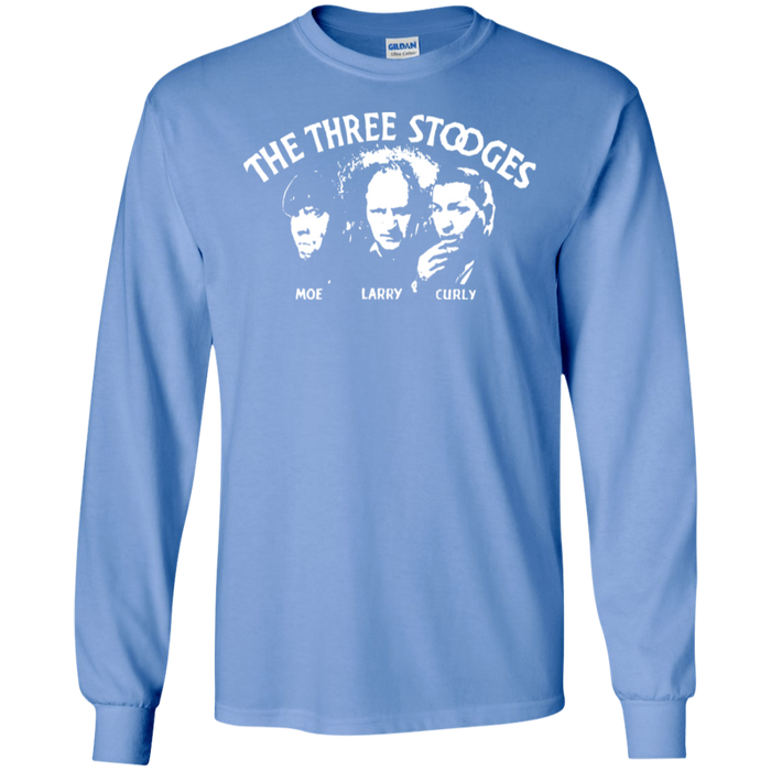 Three Stooges Opening Credits Classic Logo Long Sleeve T-Shirt