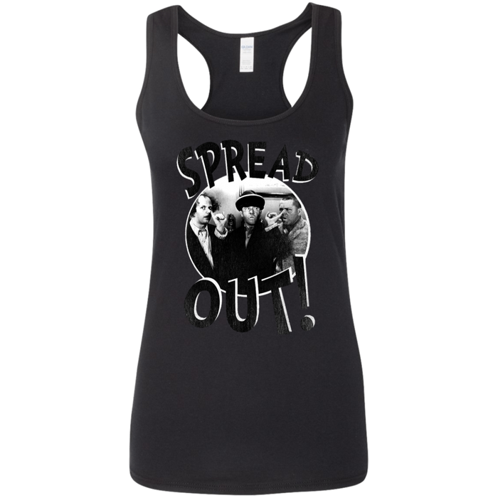 Three Stooges Spread Out Ladies' Softstyle Racerback Tank Top
