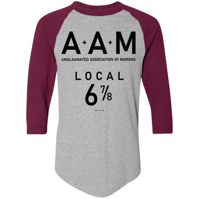 Three Stooges AAM Raglan 3/4 Sleeve T-Shirt