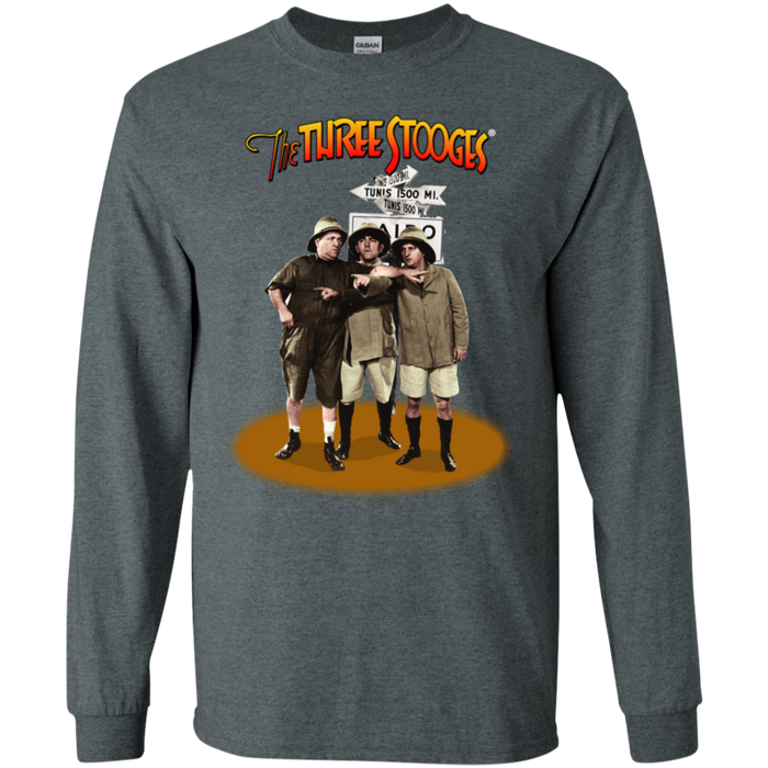 Three Stooges Safari Long Sleeve T-Shirt