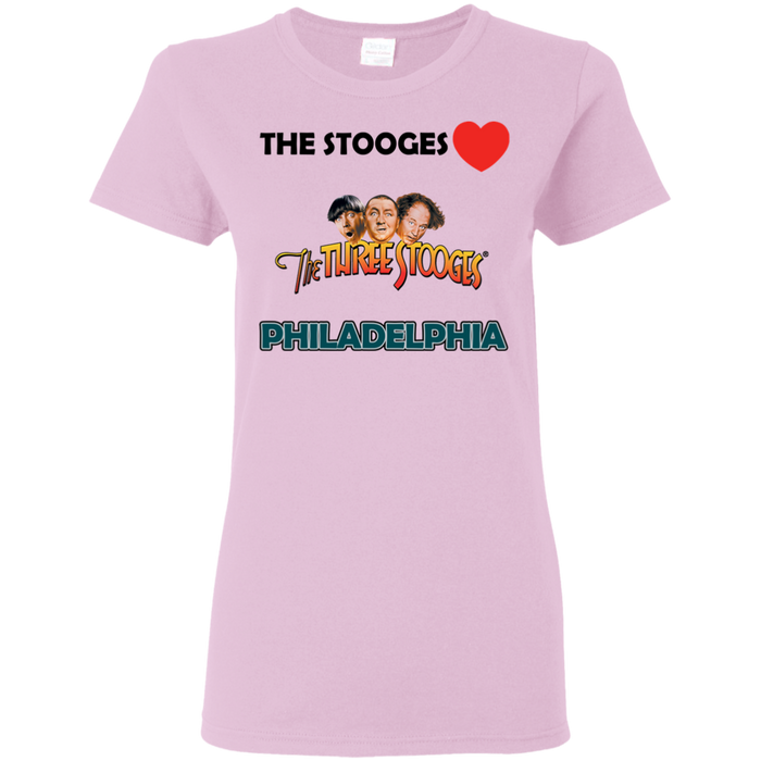 Three Stooges Love Philadelphia Ladies T-Shirt