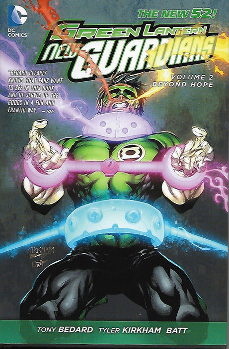 DC Green Lantern New Guardians - Beyond Hope - Hardcover Book