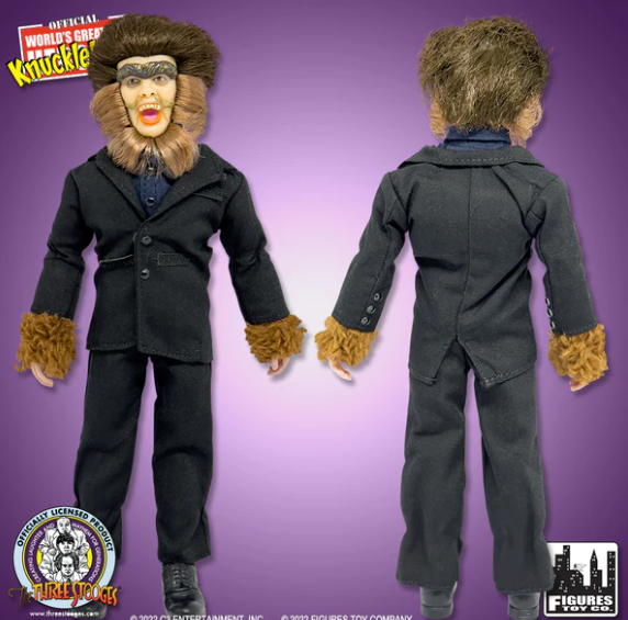Three Stooges Idle Roomers Bellhops With Lupe The Wolfman Action Figures - Set Of 4