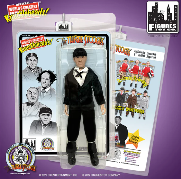 Three Stooges Tuxedos With Shemp Action Figures - Set Of 4