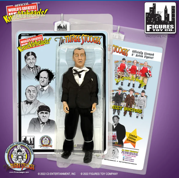 Three Stooges Tuxedos With Shemp Action Figures - Set Of 4