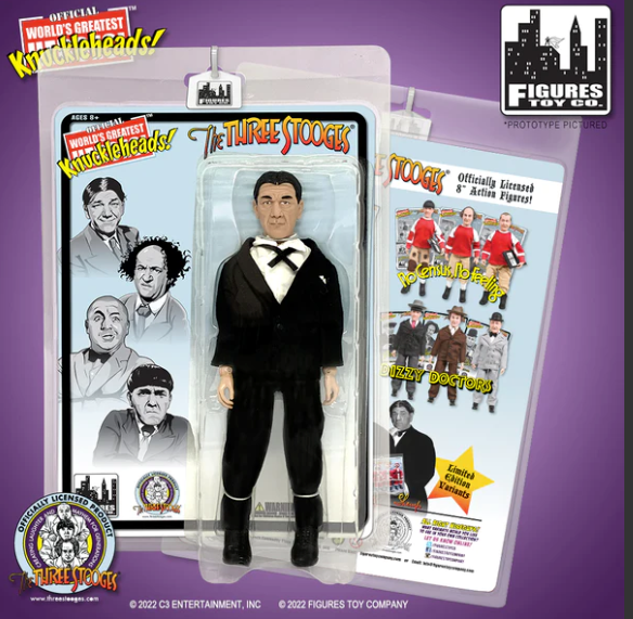 Three Stooges Tuxedos With Shemp Action Figures - Set Of 4