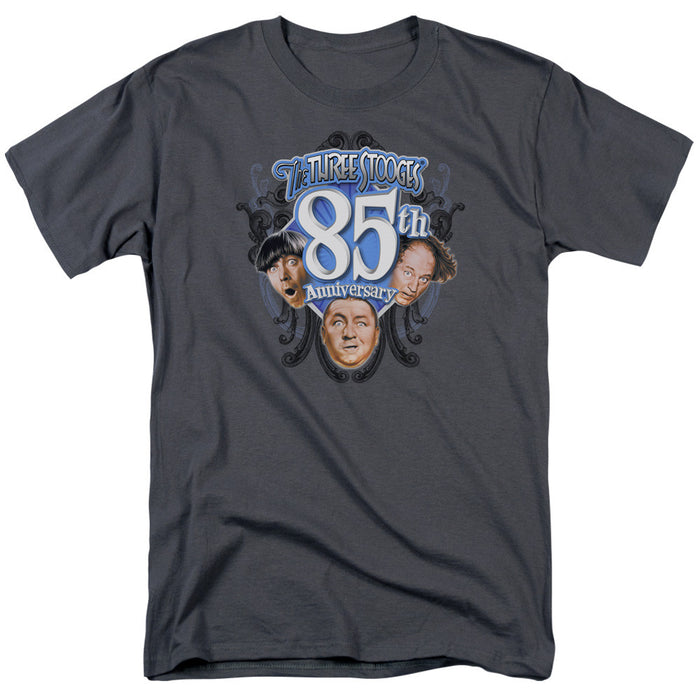 Three Stooges/85th Anniversary 2 - S/S Adult 18/1 - Charcoal