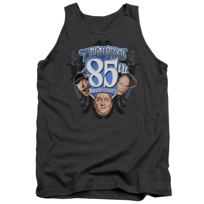 Three Stooges/85th Anniversary - Adult Tank - Charcoal