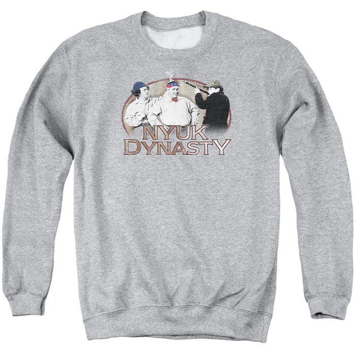 Three Stooges Nyuk Dynasty - Adult Crewneck Sweatshirt