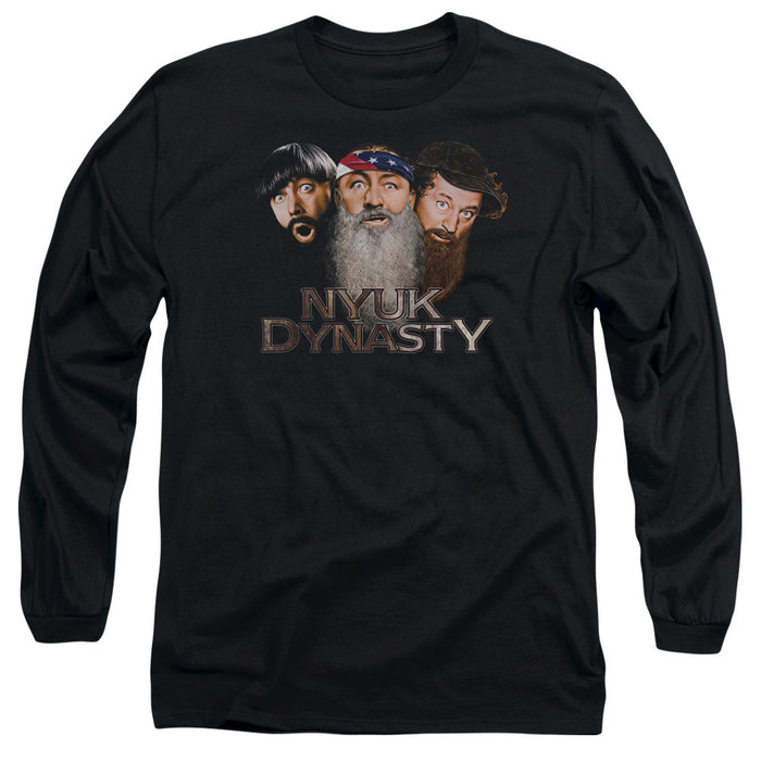 Three Stooges Nyuk Dynasty 2 Long Sleeve T Shirt