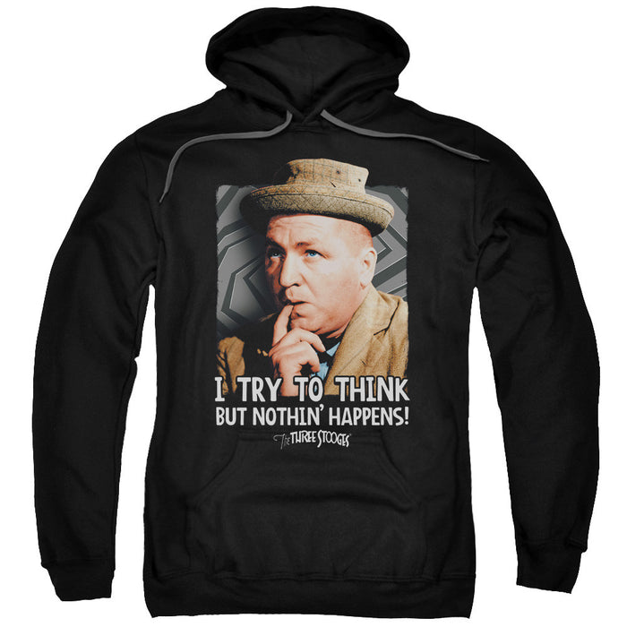 Three Stooges Try To Think Pullover Hoodie