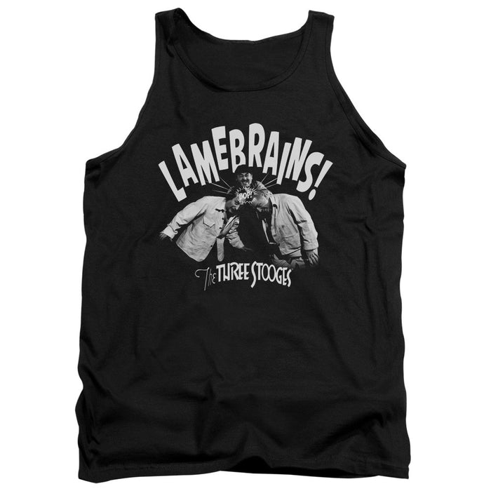 Three Stooges/Lamebrains-Adult Tank-Black