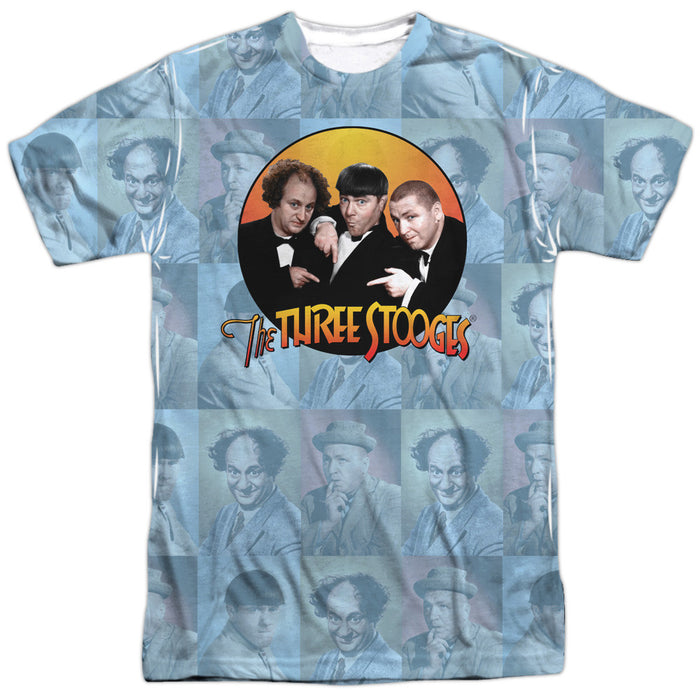 Three Stooges Portraits All Over Print T-Shirt