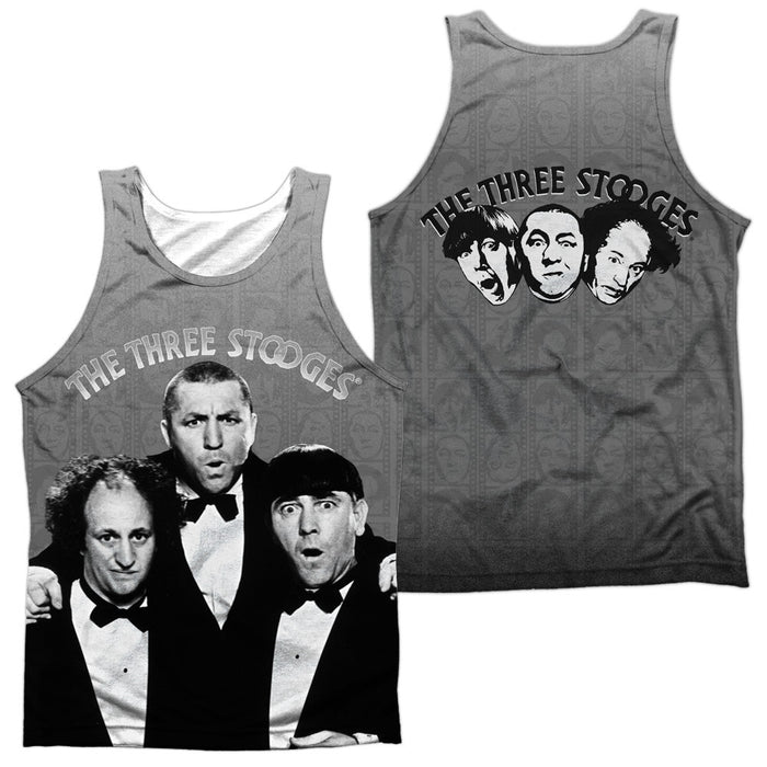 Three Stooges Classy Fellas (Front/Back Print) Tank Top-White