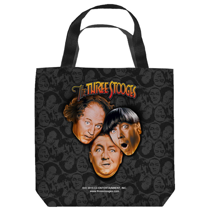 Three Stooges Tote Bag: Stooges All Over - 16X16