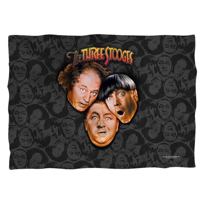 Three Stooges Pillow Case: Stooges All Over Front/Back Print - 20X28 - One Size