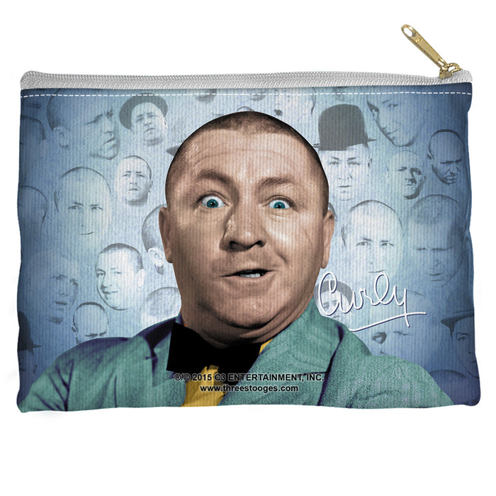 Three Stooges Accessories Pouch | Curly Heads - 8.5X6