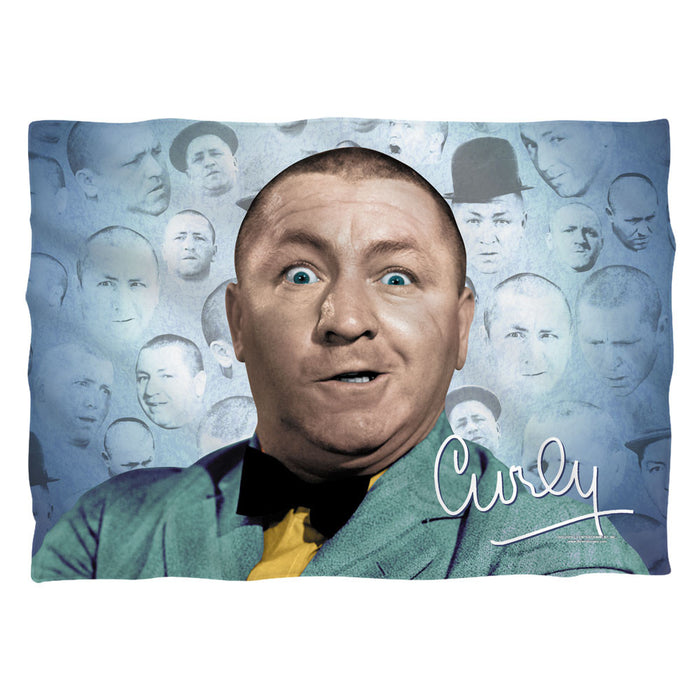 Three Stooges Pillow Case: Curly Heads - 20X28
