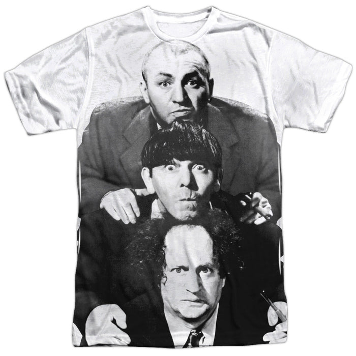 Three Stooges Stacked 100% Poly Tank T-Shirt