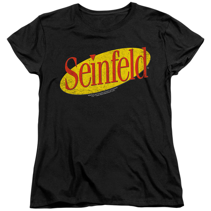 SEINFELD/SEINFELD LOGO-S/S WOMEN'S TEE-BLACK-XL