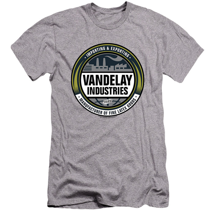 SEINFELD/VENDELAY LOGO-HBO S/S ADULT 30/1-ATHLETIC HEATHER-MD