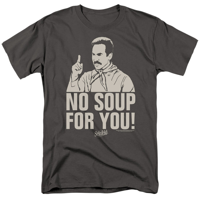 SEINFELD/NO SOUP-S/S ADULT 18/1-CHARCOAL-MD