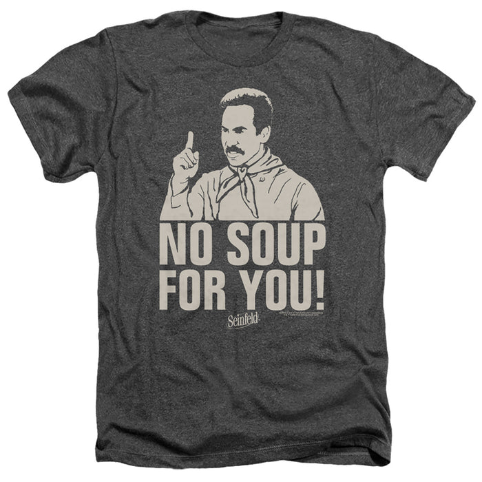 SEINFELD/NO SOUP-ADULT HEATHER-CHARCOAL-2X