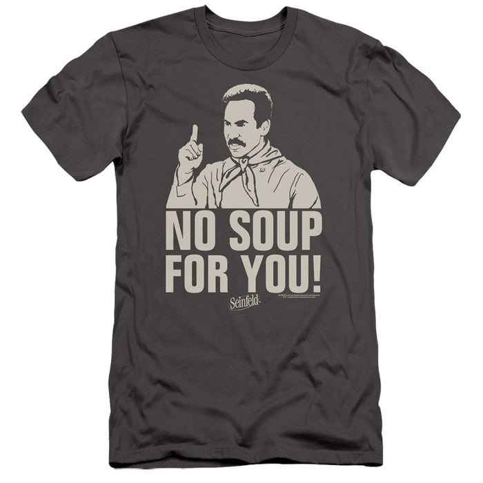 SEINFELD/NO SOUP-S/S ADULT 30/1-CHARCOAL-MD