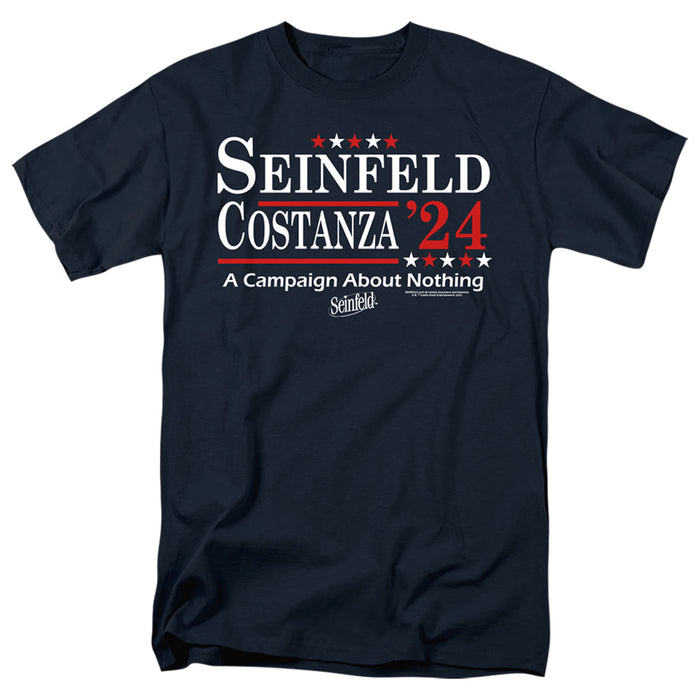 SEINFELD/ELECTION TEE-S/S ADULT 18/1-NAVY-MD