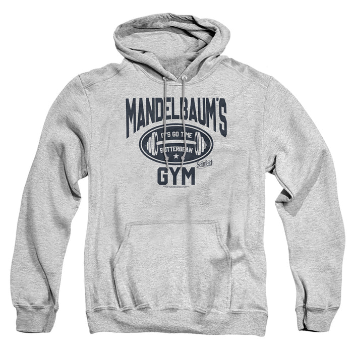 SEINFELD/MADELBAUM'S GYM-ADULT PULL-OVER HOODIE-ATHLETIC HEATHER-XL