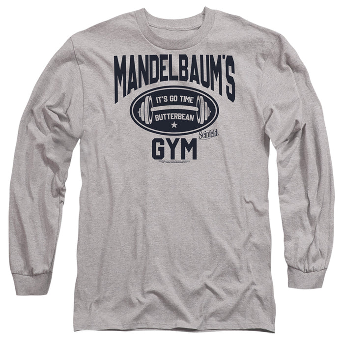 SEINFELD/MADELBAUM'S GYM-L/S ADULT 18/1-ATHLETIC HEATHER-SM