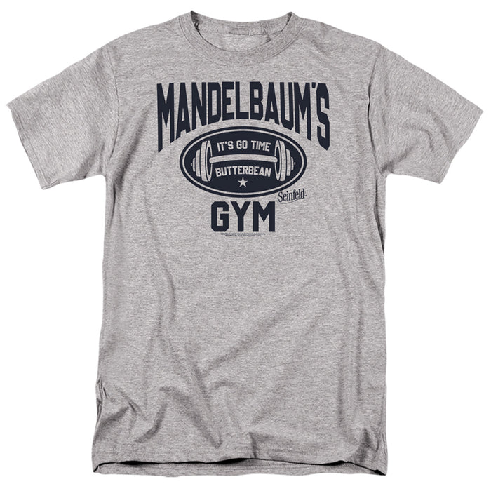 SEINFELD/MADELBAUM'S GYM-S/S ADULT 18/1-ATHLETIC HEATHER-LG