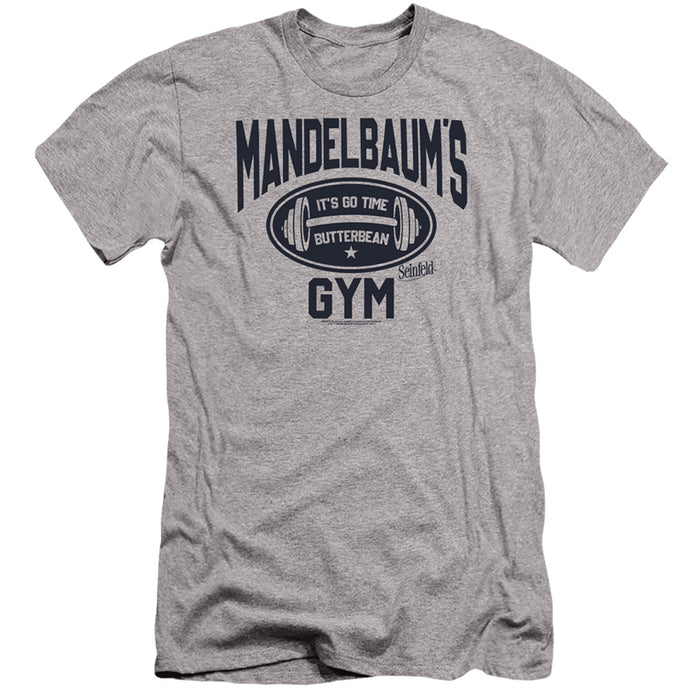 SEINFELD/MADELBAUM'S GYM-S/S ADULT 30/1-ATHLETIC HEATHER-LG