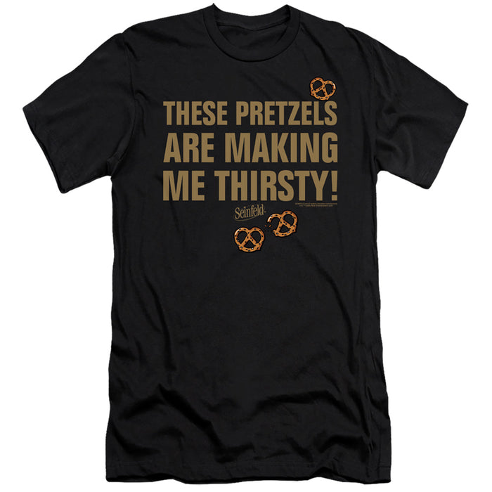 SEINFELD/PRETZELS THIRSTY-HBO S/S ADULT 30/1-BLACK-MD