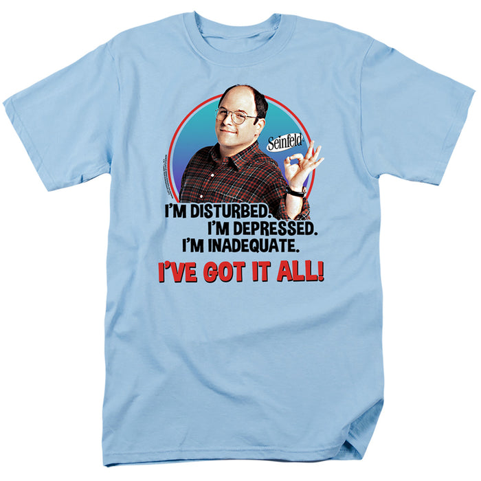 SEINFELD/GEORGE ALL-S/S ADULT 18/1-LIGHT BLUE-SM